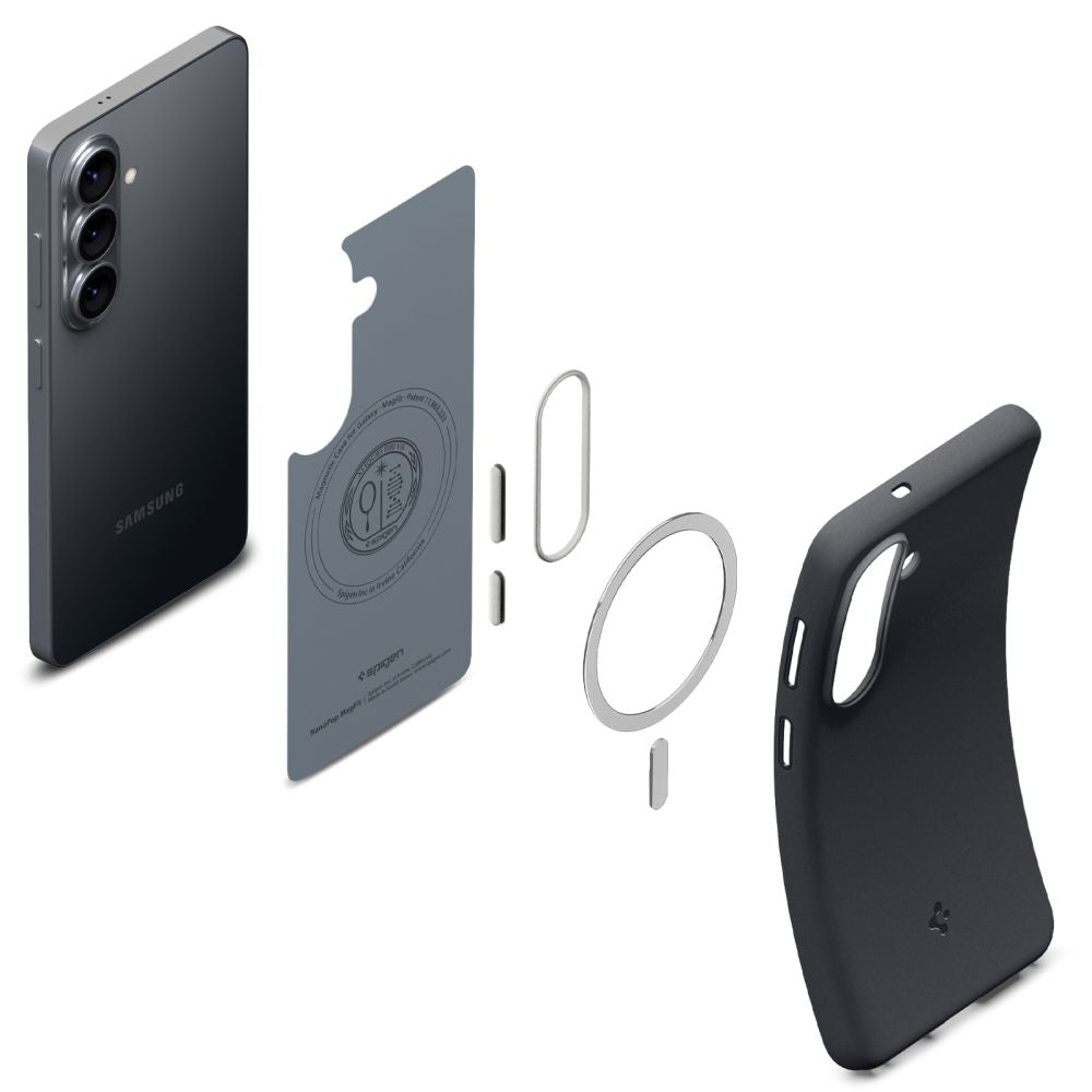 Spigen Nano Pop Mag MagSafe Dėklas, skirtas Samsung Galaxy S26 - juodas