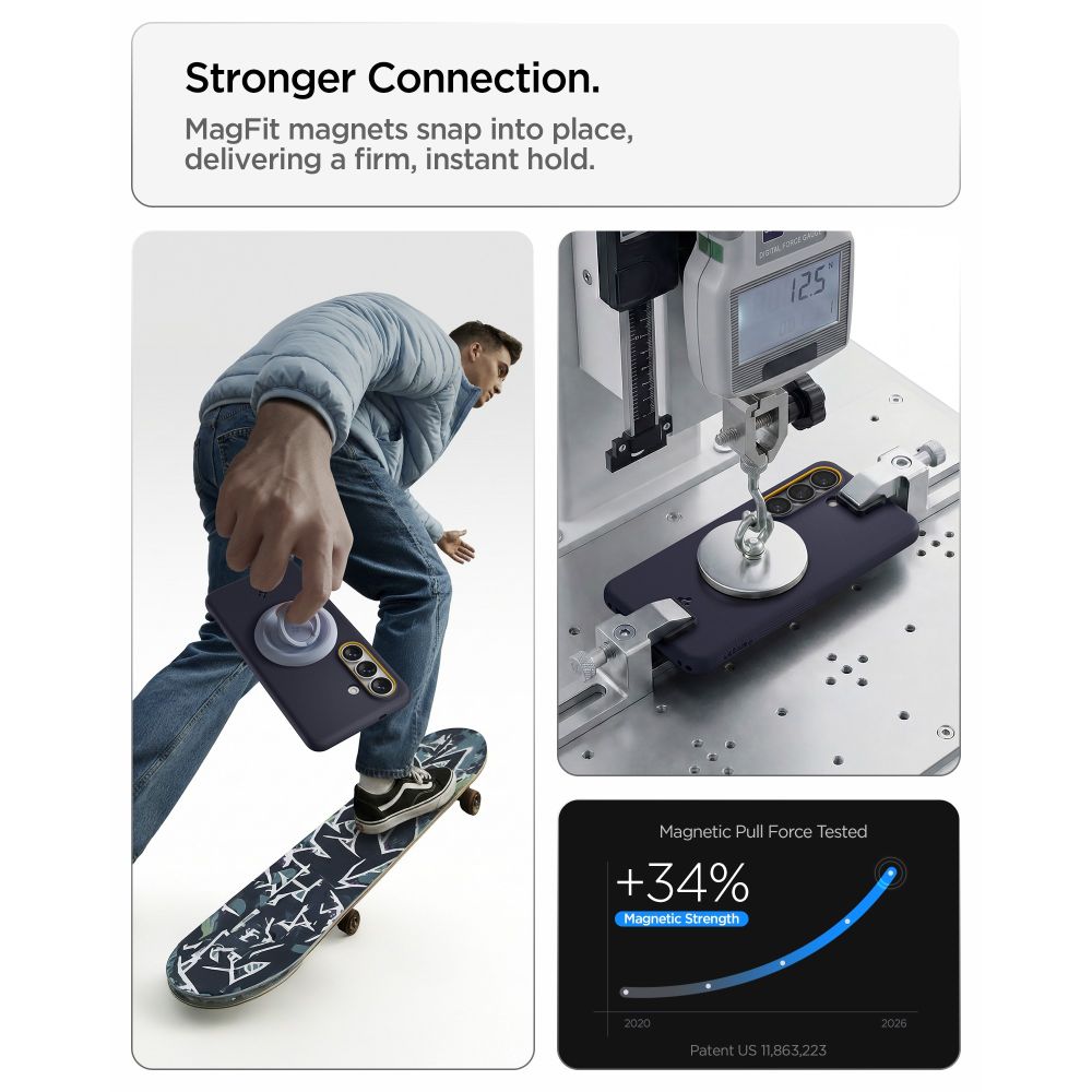 Spigen Nano Pop Mag MagSafe Dėklas, skirtas Samsung Galaxy S26 - mėlynas