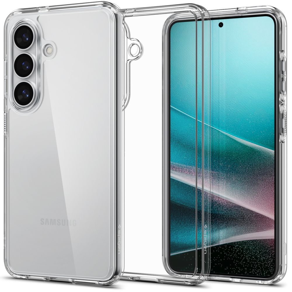Spigen Ultra hibridinis dėklas, skirtas Samsung Galaxy S26 – skaidrus