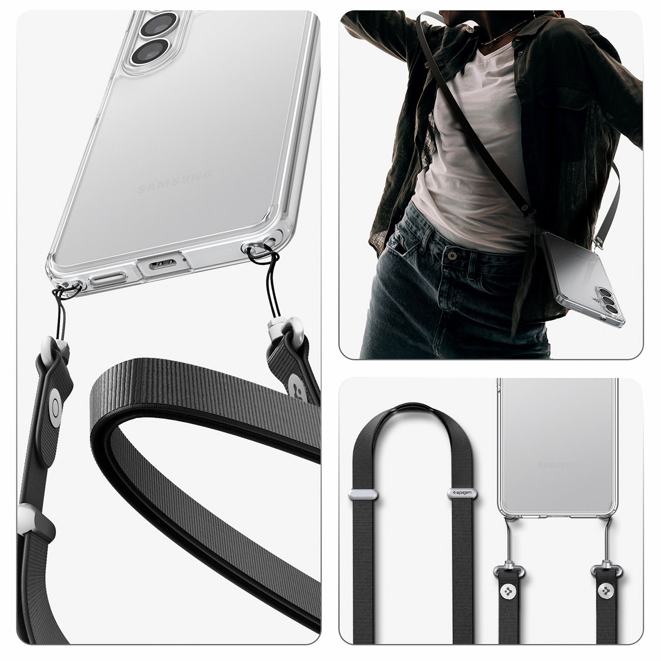 Spigen Ultra hibridinis dėklas, skirtas Samsung Galaxy S26 – skaidrus