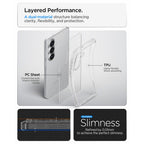 Spigen Ultra hibridinis dėklas, skirtas Samsung Galaxy S26 – skaidrus