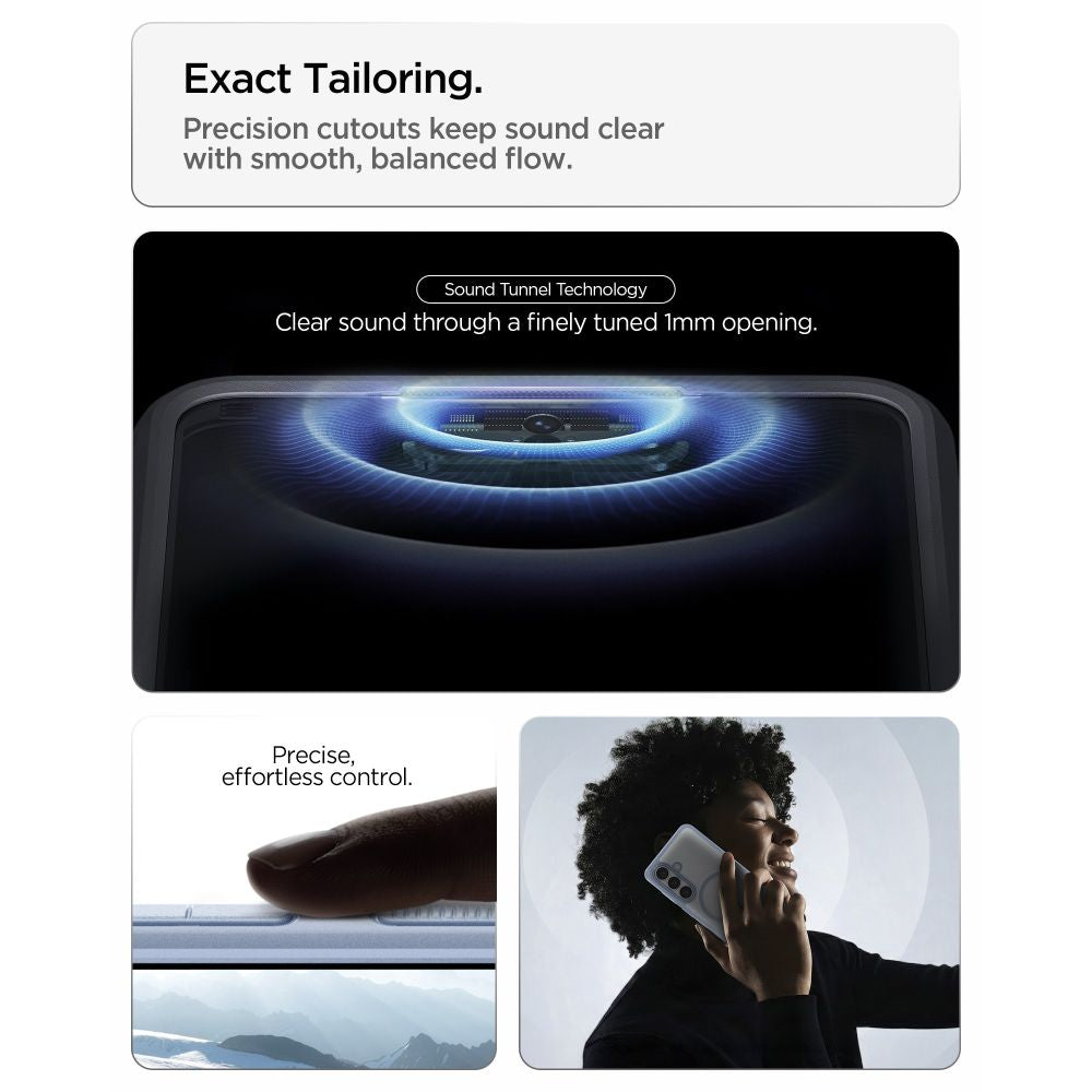 Spigen Ultra Hybrid Mag MagSafe Dėklas, skirtas Samsung Galaxy S26 - skaidri mėlyna