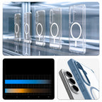 Spigen Ultra Hybrid Mag MagSafe Dėklas, skirtas Samsung Galaxy S26 - skaidri mėlyna