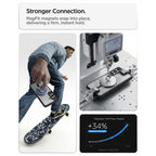 Spigen Ultra Hybrid Mag MagSafe dėklas, skirtas Samsung Galaxy S26 – skaidrus juodas