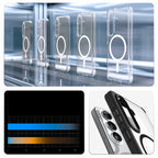 Spigen Ultra Hybrid Mag MagSafe dėklas, skirtas Samsung Galaxy S26 – skaidrus juodas