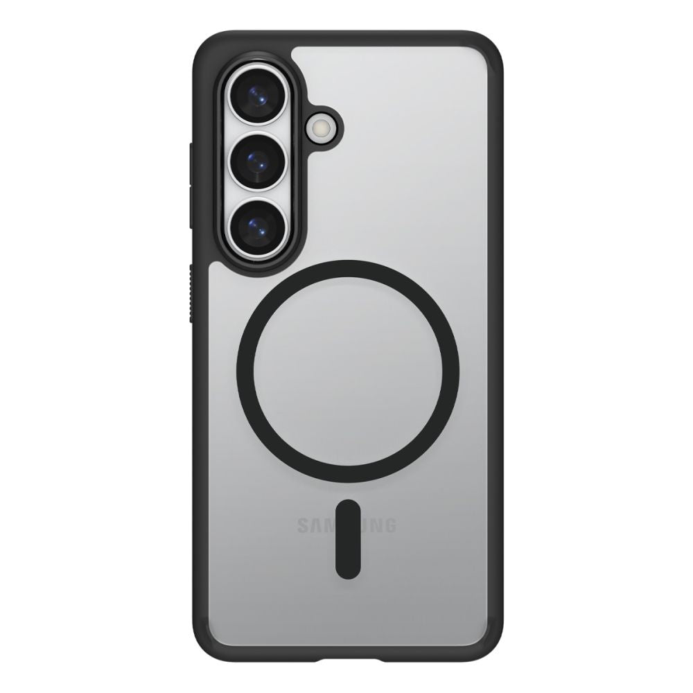 Spigen Ultra Hybrid Mag MagSafe dėklas, skirtas Samsung Galaxy S26 – skaidrus juodas