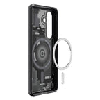 Spigen Ultra Hybrid Mag MagSafe Dėklas, skirtas Samsung Galaxy S26 Zero One – skaidrus juodas