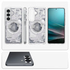 Spigen Ultra Hybrid Mag MagSafe Dėklas, skirtas Samsung Galaxy S26 Zero One – skaidrus ir baltas