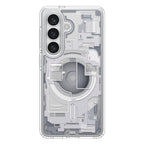Spigen Ultra Hybrid Mag MagSafe Dėklas, skirtas Samsung Galaxy S26 Zero One – skaidrus ir baltas