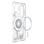 Spigen Ultra Hybrid Mag MagSafe Dėklas, skirtas Samsung Galaxy S26 Zero One – skaidrus ir baltas