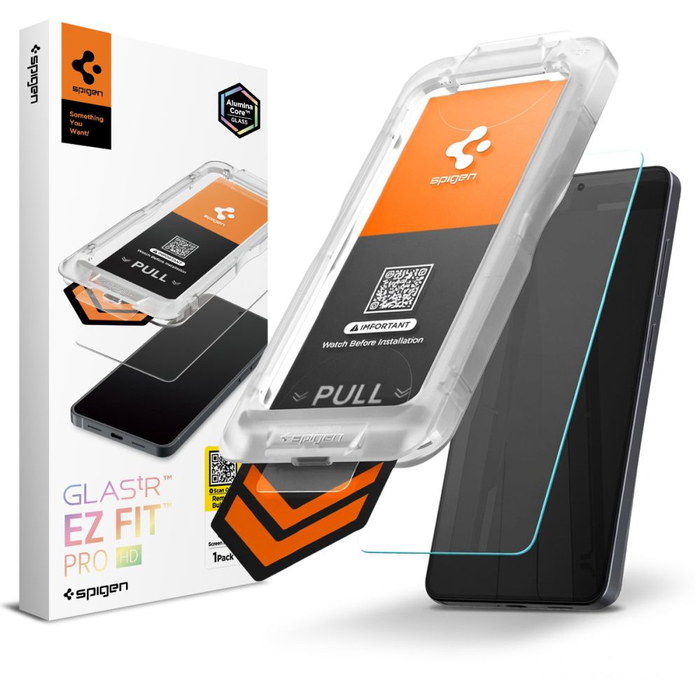 Spigen Glas.Tr Ez Fit Pro HD grūdintas stiklas, skirtas Samsung Galaxy S26