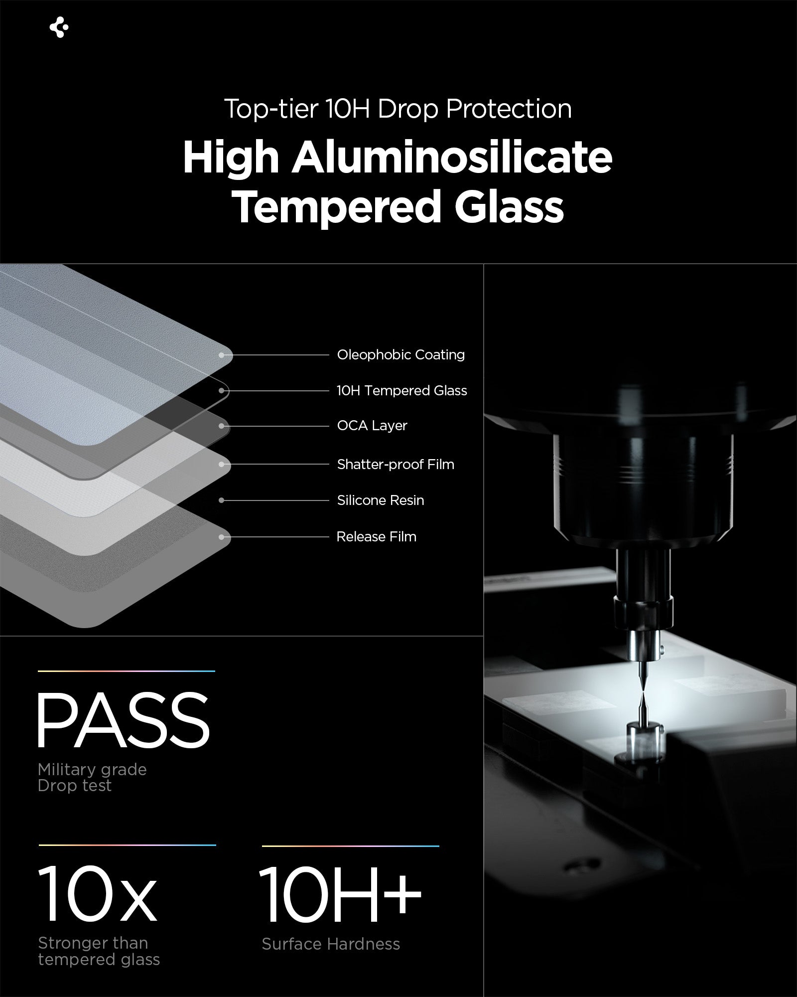 „Spigen Glas.Tr Ez Fit Pro HD Privacy Glass“ 2-pack skirtas Samsung Galaxy S26