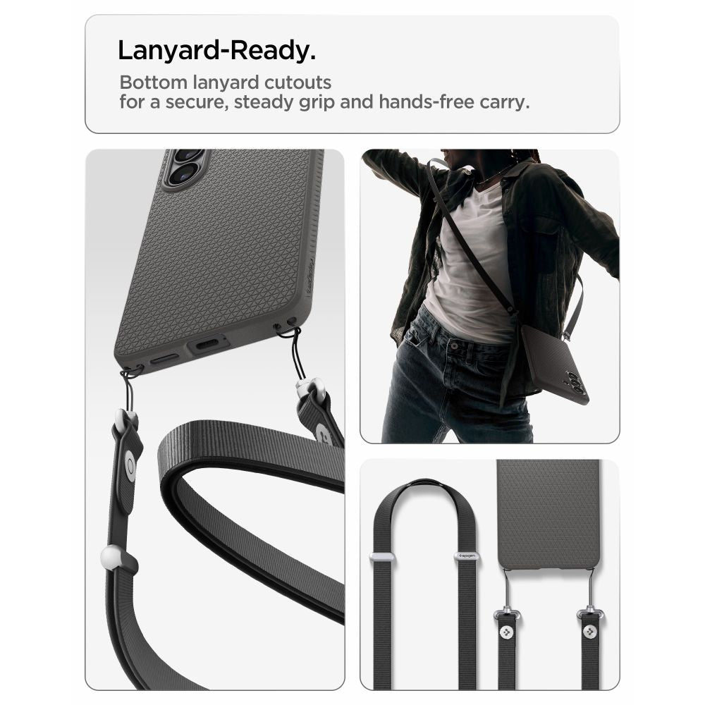 Spigen skystas oro dėklas, skirtas Samsung Galaxy S26+ - pilkas