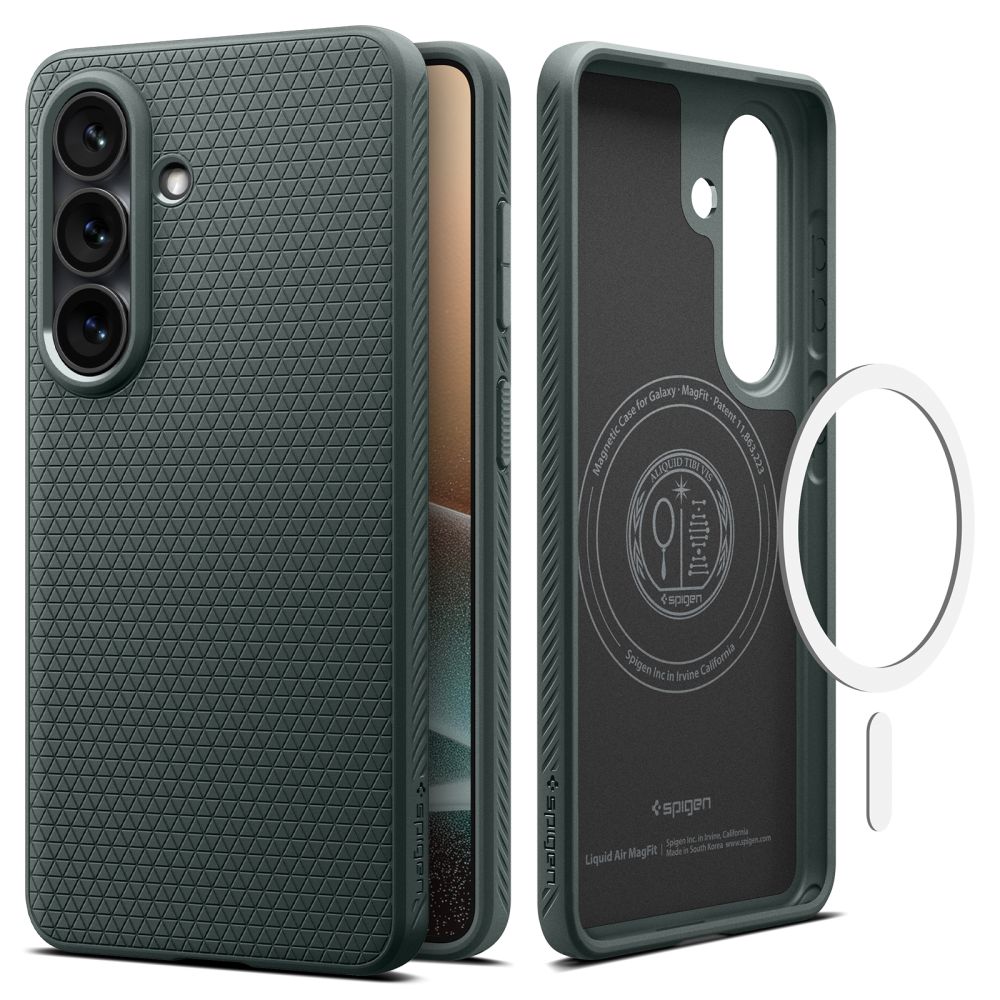 Spigen Liquid Air Mag MagSafe Dėklas, skirtas Samsung Galaxy S26+ - žalias