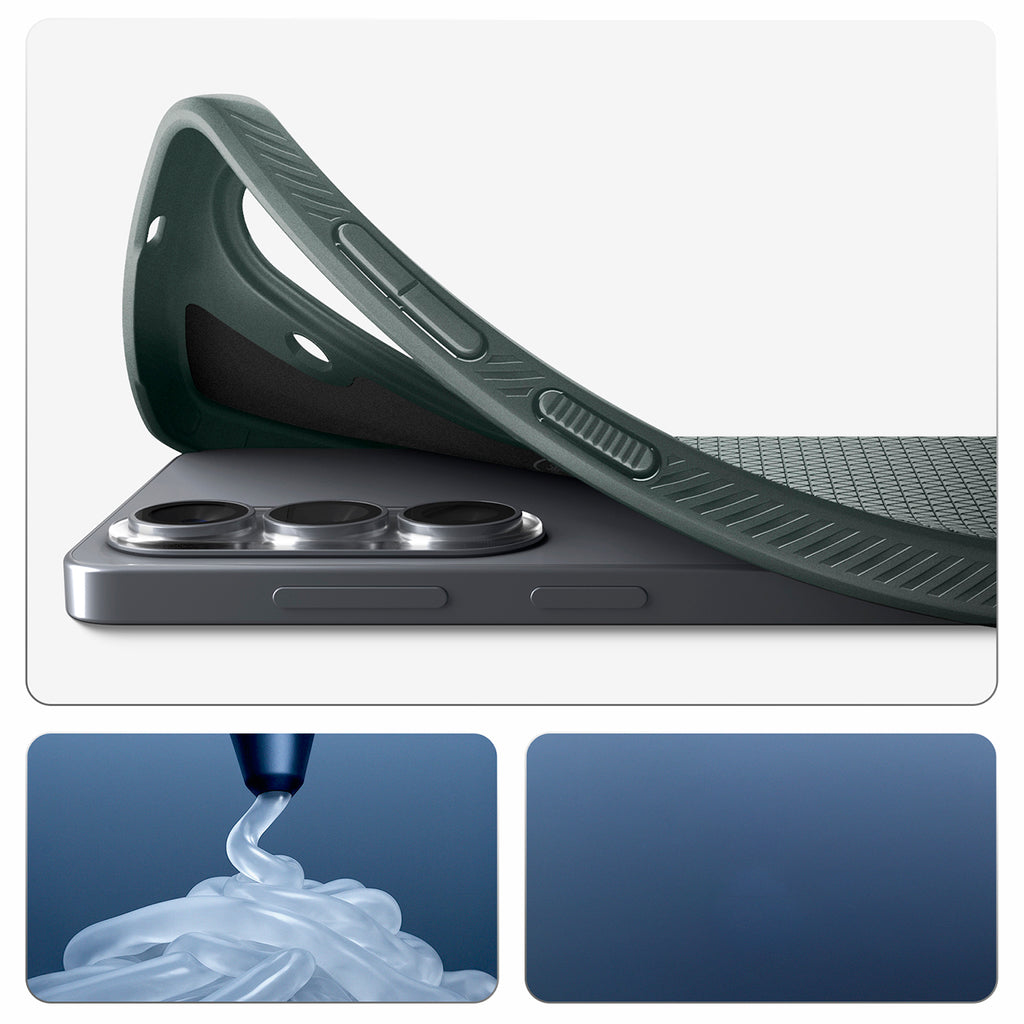 Spigen Liquid Air Mag MagSafe Dėklas, skirtas Samsung Galaxy S26+ - žalias