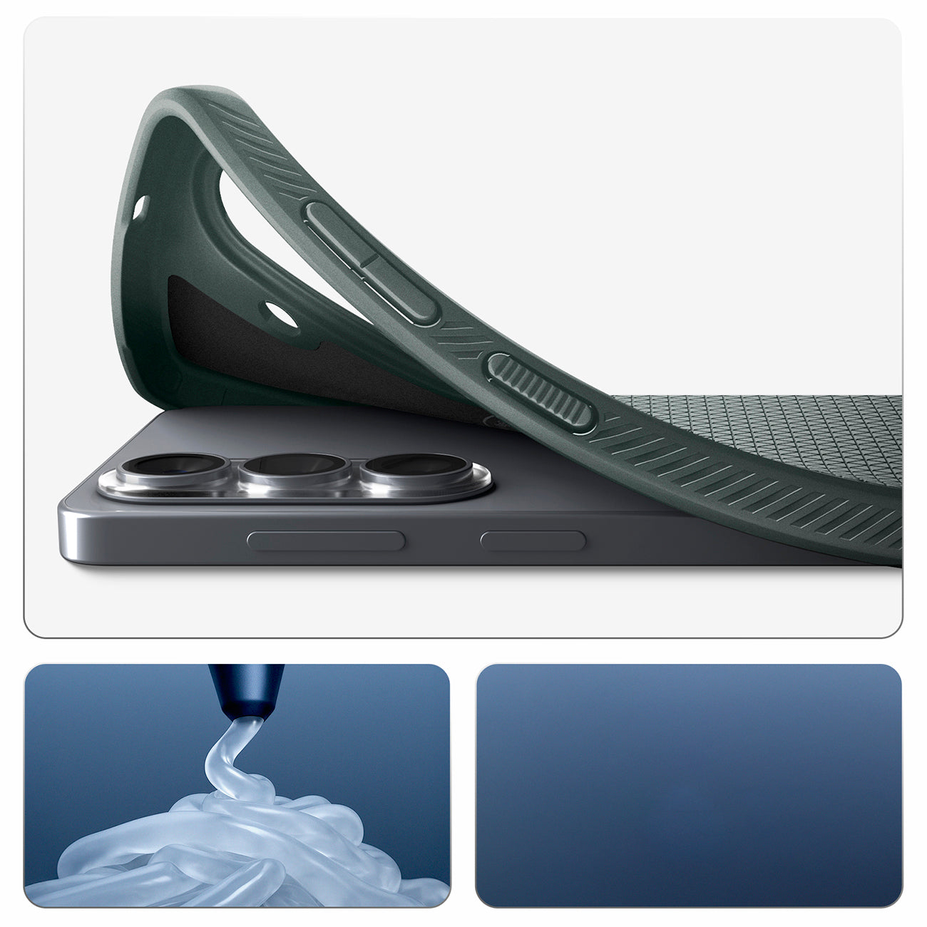 Spigen Liquid Air Mag MagSafe Dėklas, skirtas Samsung Galaxy S26+ - žalias