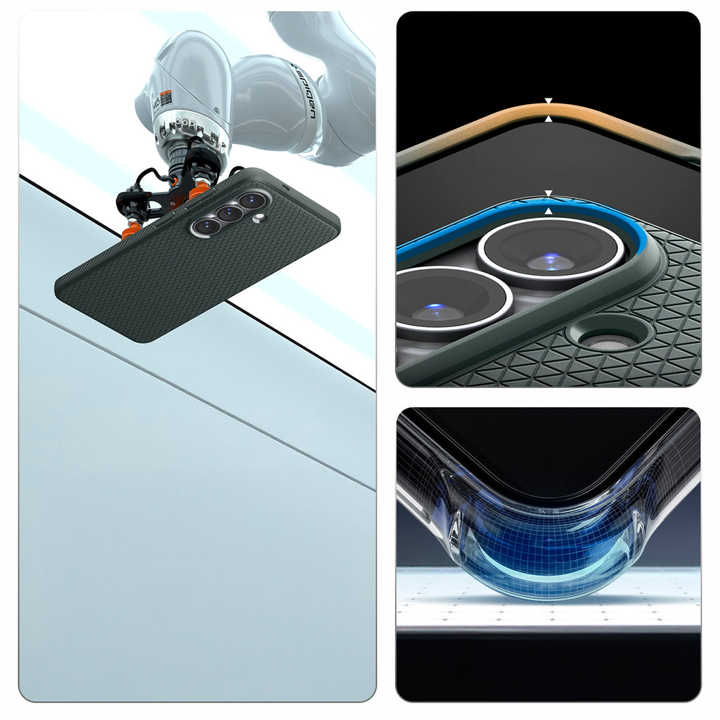 Spigen Liquid Air Mag MagSafe Dėklas, skirtas Samsung Galaxy S26+ - žalias