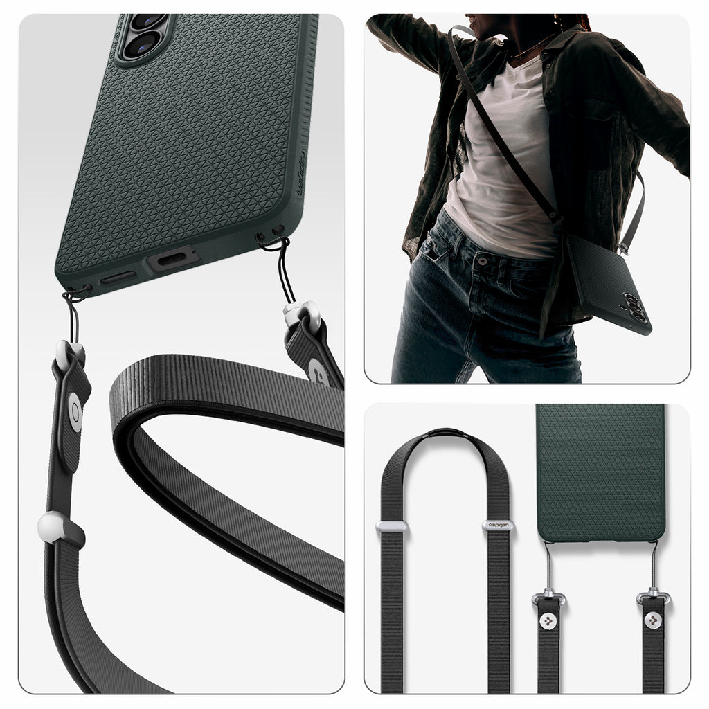 Spigen Liquid Air Mag MagSafe Dėklas, skirtas Samsung Galaxy S26+ - žalias