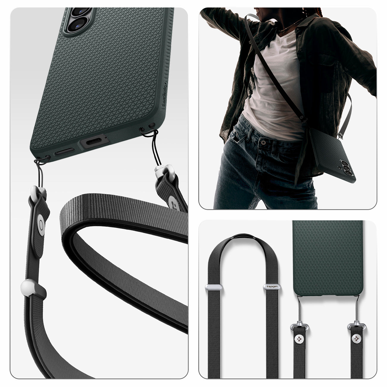 Spigen Liquid Air Mag MagSafe Dėklas, skirtas Samsung Galaxy S26+ - žalias