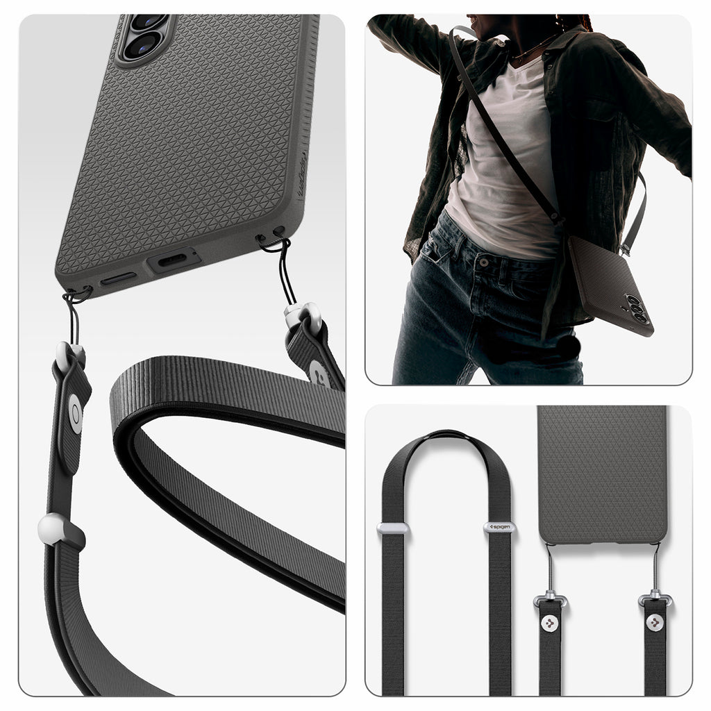 Spigen Liquid Air Mag MagSafe Dėklas, skirtas Samsung Galaxy S26+ - pilkas