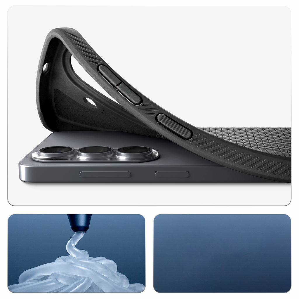 Spigen Liquid Air Mag MagSafe Dėklas, skirtas Samsung Galaxy S26+ - matinė juoda
