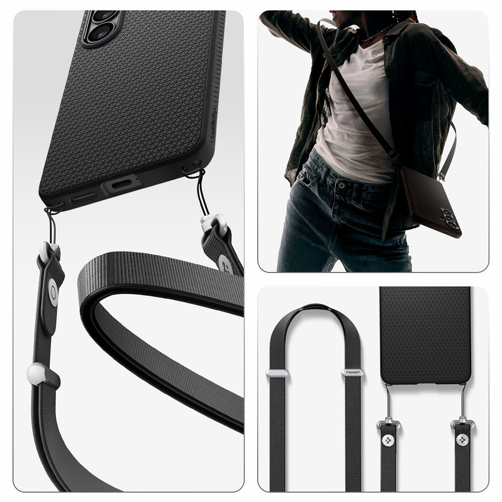 Spigen Liquid Air Mag MagSafe Dėklas, skirtas Samsung Galaxy S26+ - matinė juoda