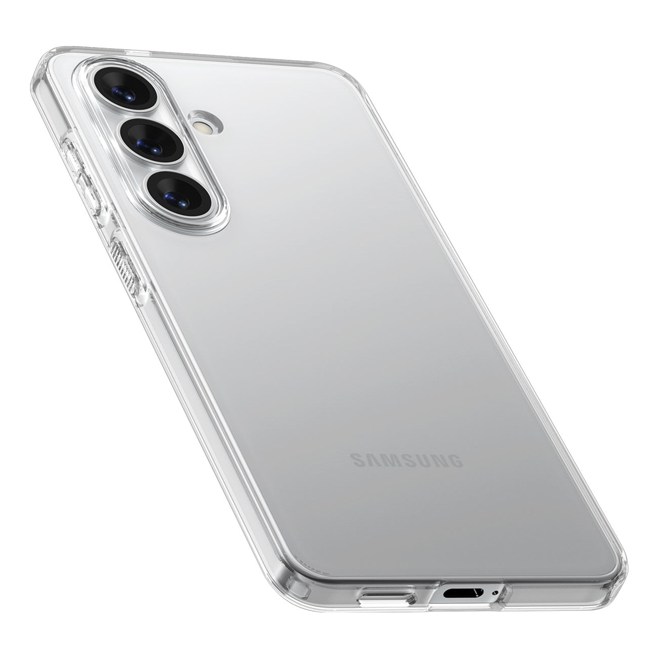 „Spigen“ skystųjų kristalų dėklas, skirtas Samsung Galaxy S26+ – skaidrus