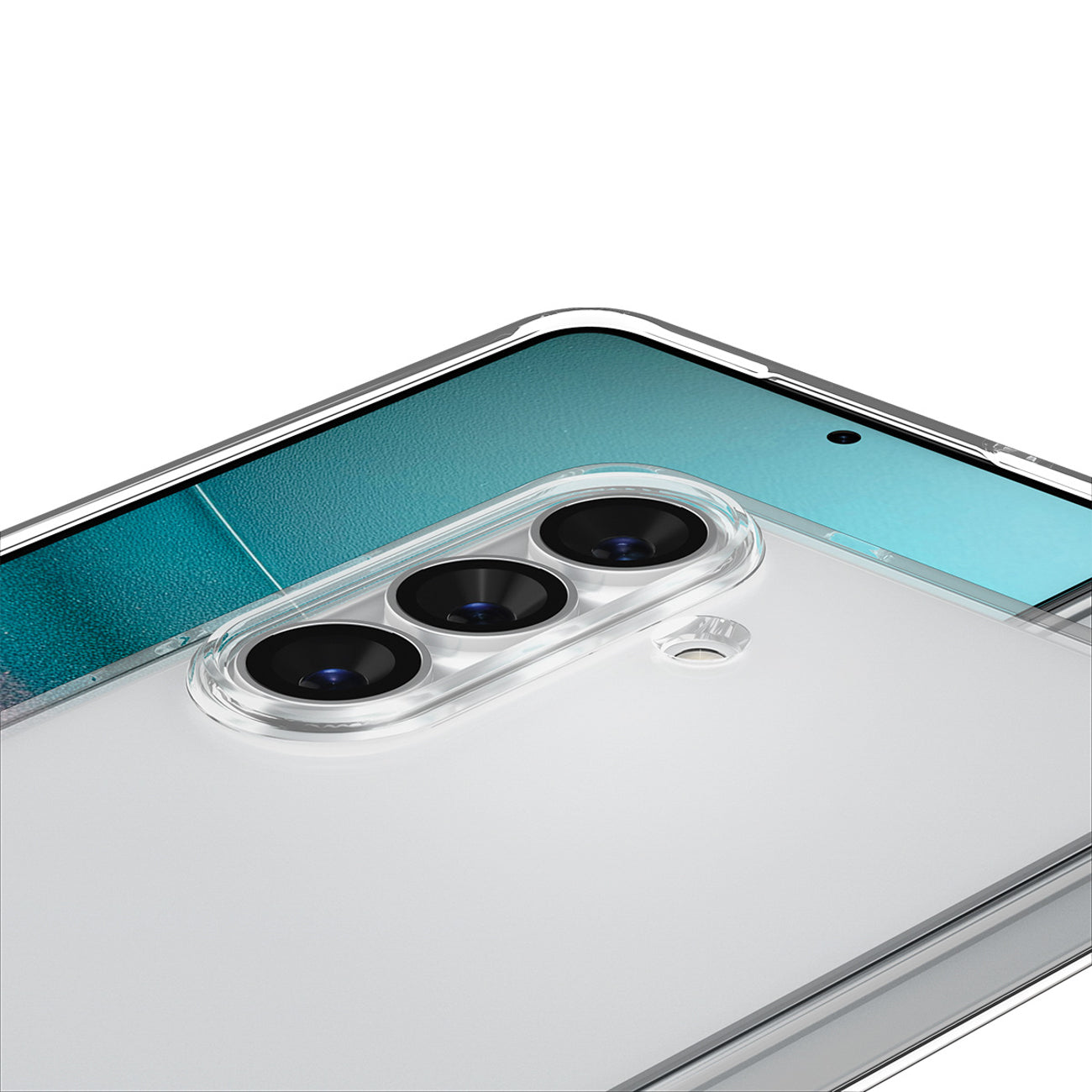 „Spigen“ skystųjų kristalų dėklas, skirtas Samsung Galaxy S26+ – skaidrus