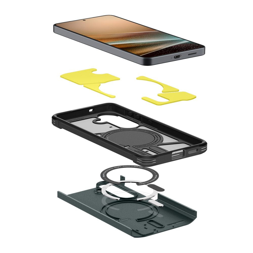 Spigen Tough Armor Mag MagSafe Dėklas, skirtas Samsung Galaxy S26+ - žalias