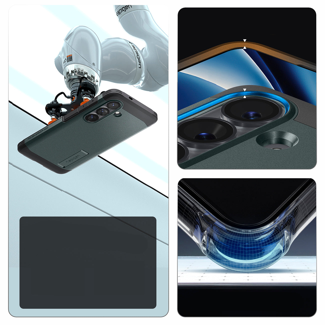 Spigen Tough Armor Mag MagSafe Dėklas, skirtas Samsung Galaxy S26+ - žalias