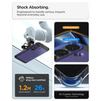 Spigen Tough Armor Mag MagSafe Dėklas, skirtas Samsung Galaxy S26+ – violetinė