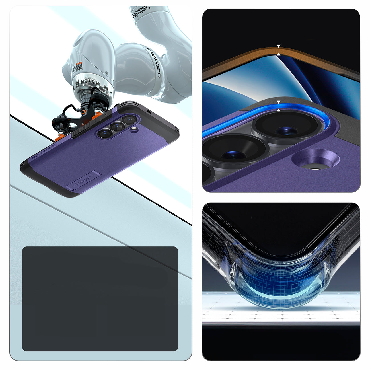 Spigen Tough Armor Mag MagSafe Dėklas, skirtas Samsung Galaxy S26+ – violetinė