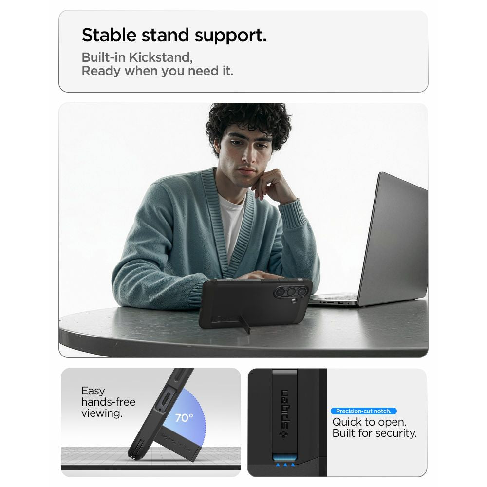 Spigen Tough Armor Mag MagSafe Dėklas, skirtas Samsung Galaxy S26+ - juodas