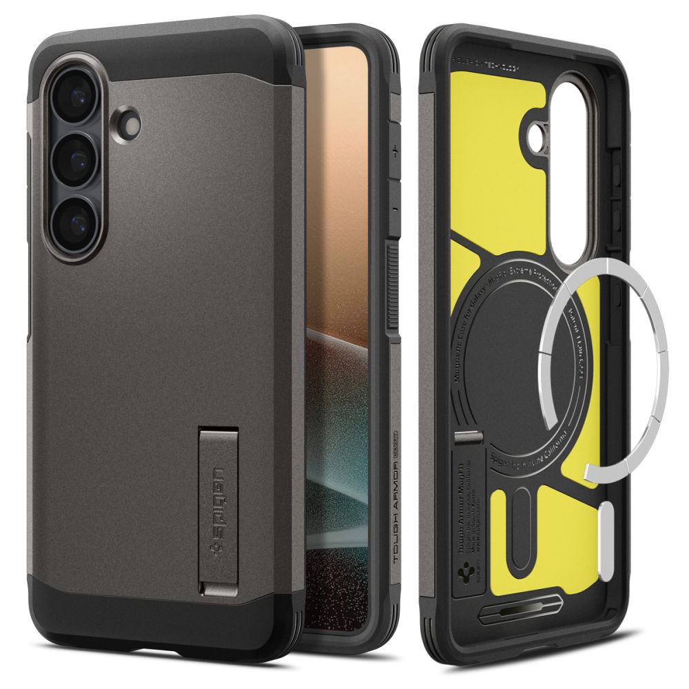 Spigen Tough Armor Mag MagSafe Dėklas, skirtas Samsung Galaxy S26+ - pilkas