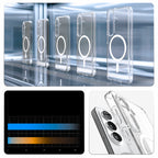 Spigen Ultra Hybrid Mag MagSafe Dėklas, skirtas Samsung Galaxy S26+ – skaidrus ir baltas