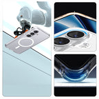 Spigen Ultra Hybrid Mag MagSafe Dėklas, skirtas Samsung Galaxy S26+ – skaidrus ir baltas