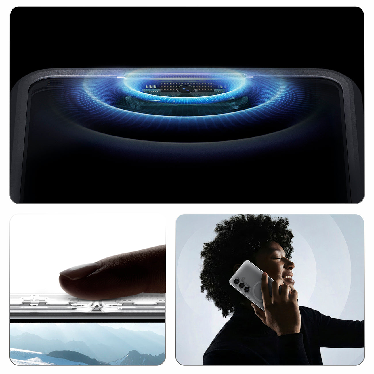 Spigen Ultra Hybrid Mag MagSafe Dėklas, skirtas Samsung Galaxy S26+ – skaidrus ir baltas