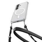 Spigen Ultra Hybrid Mag MagSafe Dėklas, skirtas Samsung Galaxy S26+ – skaidrus ir baltas