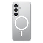 Spigen Ultra Hybrid Mag MagSafe Dėklas, skirtas Samsung Galaxy S26+ – skaidrus ir baltas