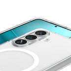 Spigen Ultra Hybrid Mag MagSafe Dėklas, skirtas Samsung Galaxy S26+ – skaidrus ir baltas