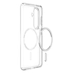 Spigen Ultra Hybrid Mag MagSafe Dėklas, skirtas Samsung Galaxy S26+ – skaidrus ir baltas