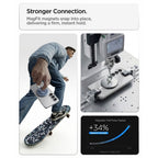 Spigen Ultra Hybrid Mag MagSafe Dėklas, skirtas Samsung Galaxy S26+ – skaidrus ir baltas