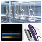 Spigen Ultra Hybrid Mag MagSafe dėklas, skirtas Samsung Galaxy S26+ – skaidrus tamsiai mėlynas