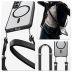 Spigen Ultra Hybrid Mag MagSafe Dėklas, skirtas Samsung Galaxy S26+ – skaidrus juodas
