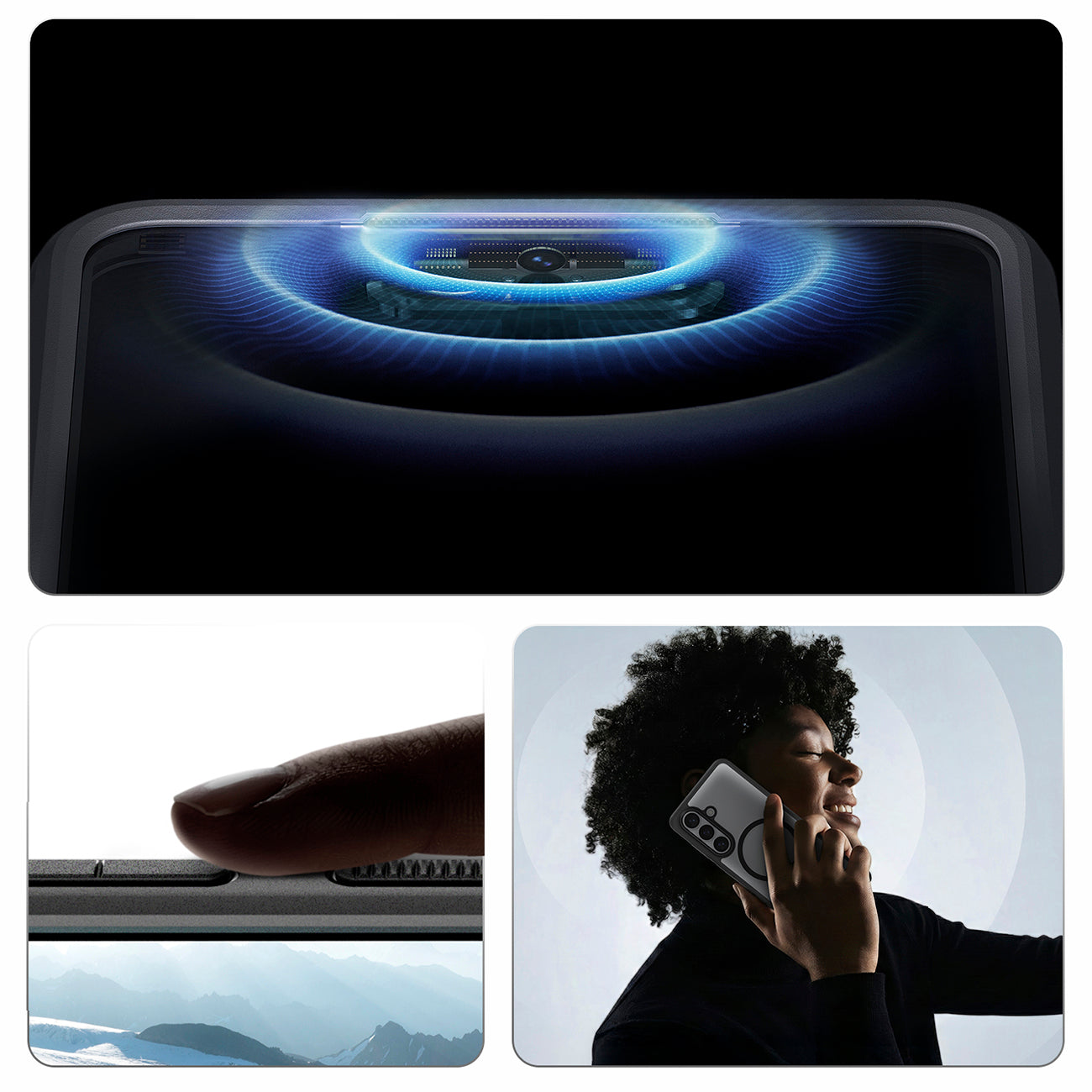 Spigen Ultra Hybrid Mag MagSafe Dėklas, skirtas Samsung Galaxy S26+ – skaidrus juodas