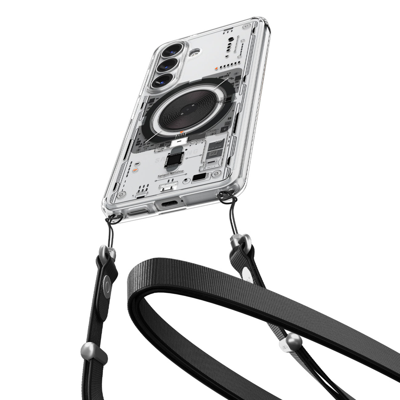 Spigen Ultra Hybrid Mag MagSafe Dėklas, skirtas Samsung Galaxy S26+ Neo One – skaidrus