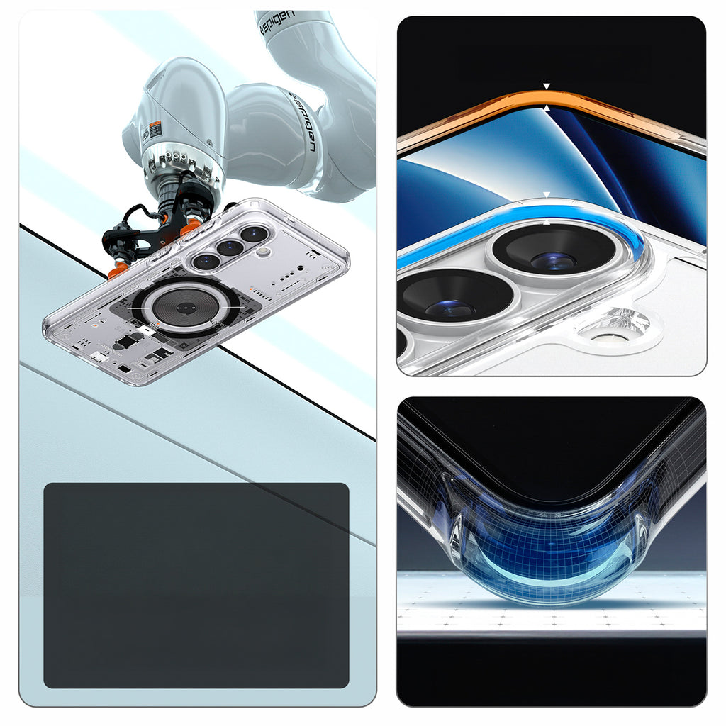 Spigen Ultra Hybrid Mag MagSafe Dėklas, skirtas Samsung Galaxy S26+ Neo One – skaidrus