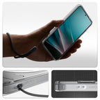 Spigen Ultra Hybrid S Mag MagSafe Dėklas, skirtas Samsung Galaxy S26+ – skaidrus ir baltas