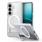 Spigen Ultra Hybrid S Mag MagSafe Dėklas, skirtas Samsung Galaxy S26+ – skaidrus ir baltas
