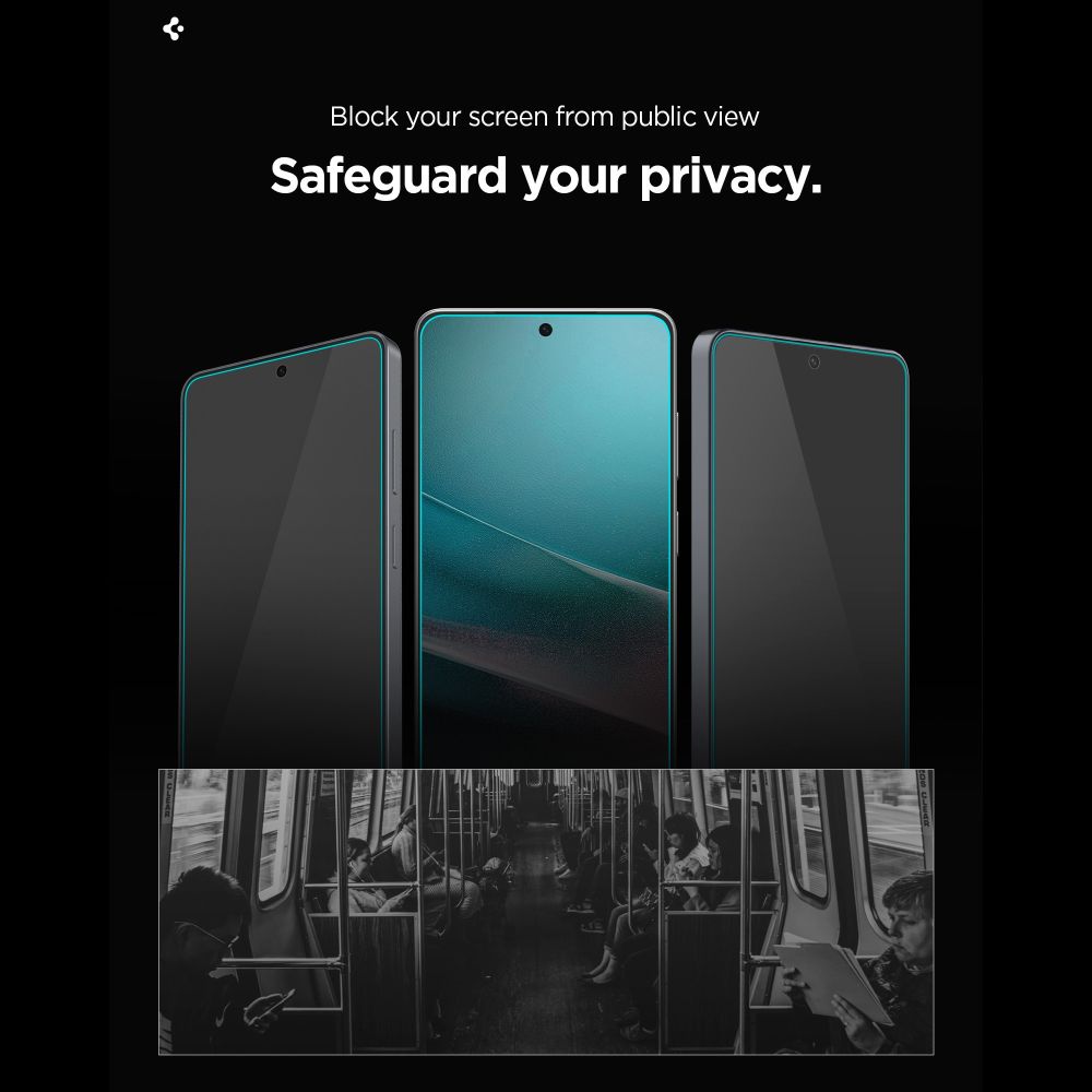 „Spigen Glas.Tr Ez Fit Pro HD Privacy Glass“ 2-pack skirtas Samsung Galaxy S26+